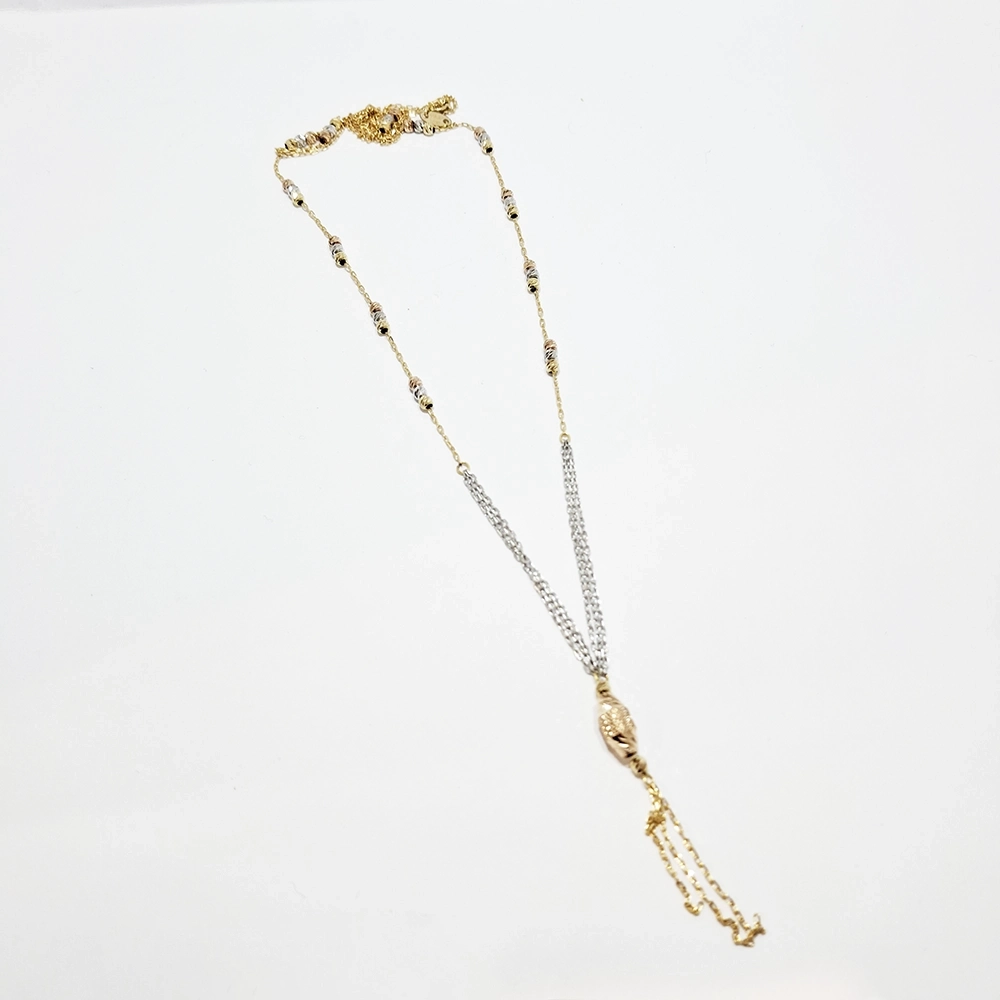 01 - گردنبند رولباسی ال برنادو 1 سه گوی طرح 2 - 4,89 - zak7