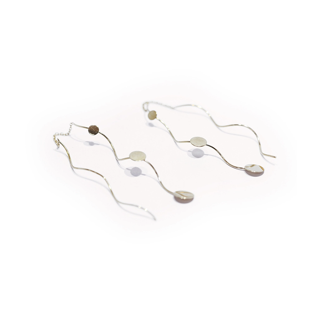 گوشواره طلا طرح پیچ دایره