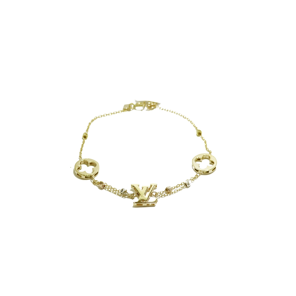 دستبند طلا سری هانا طرح لویی ویتون فلاور