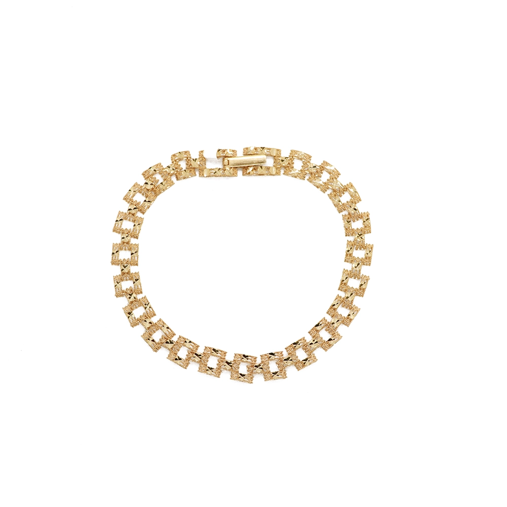 دستبند رولکس سه ردیف تراش طلایی