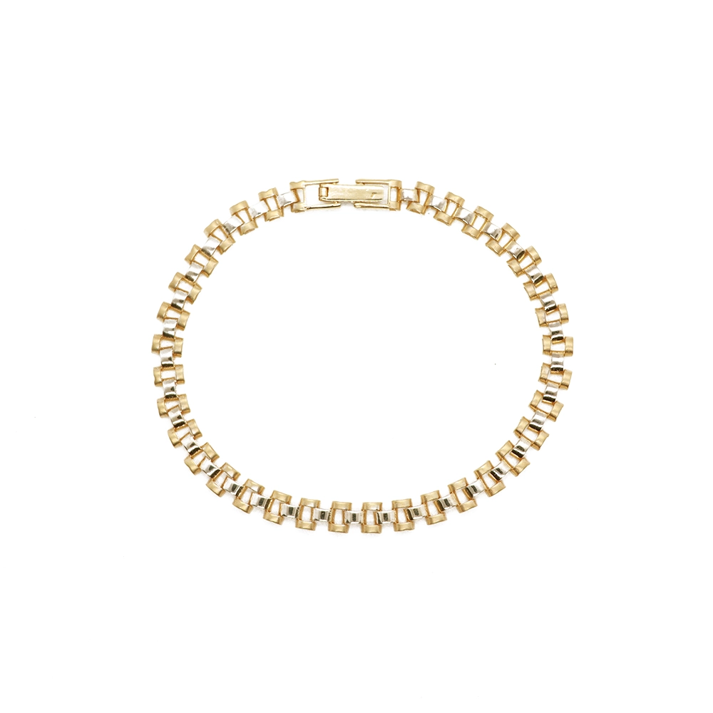 دستبند رولکس سه ردیف دو رنگ طرح 2