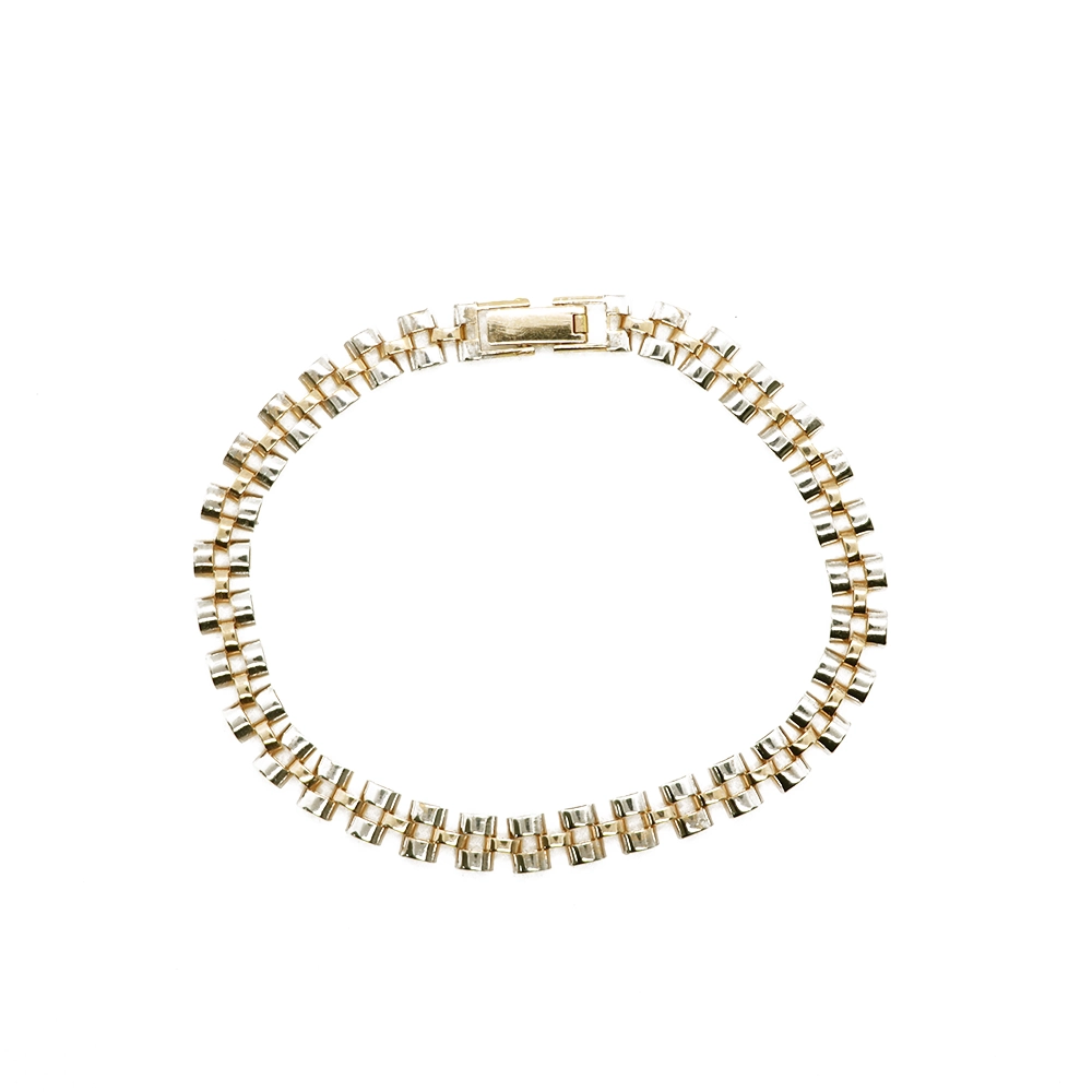 دستبند رولکس سه ردیف دو رنگ طرح 4