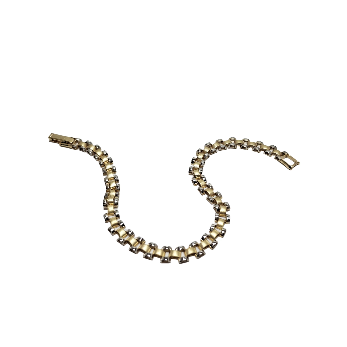 دستبند رولکس سه ردیف دو رنگ طرح 1