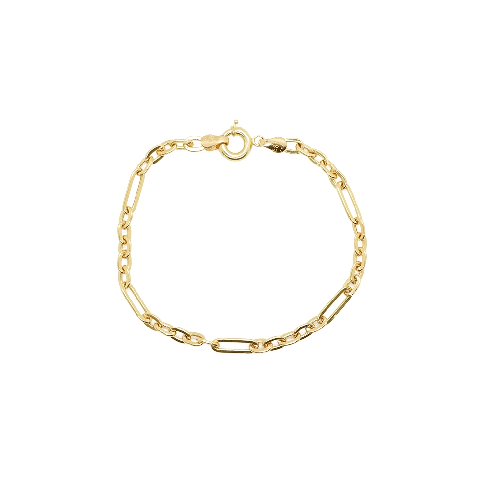 دستبند طلا گردنی طرح فیگارو بزرگ