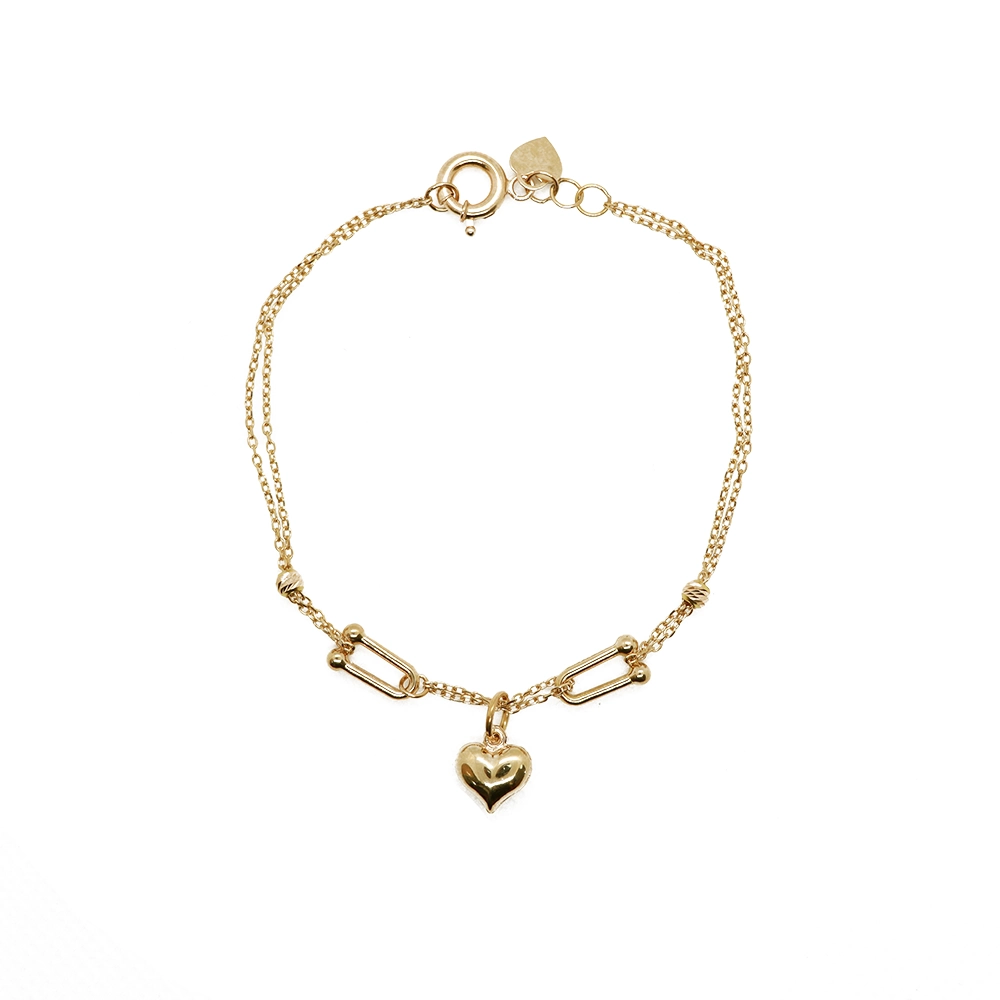 دستبند طلا سری ترکیبی طرح تیفانی لاو