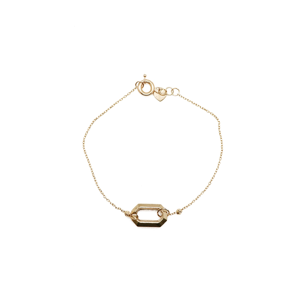 دستبند طلا سری ترکیبی طرح مولا