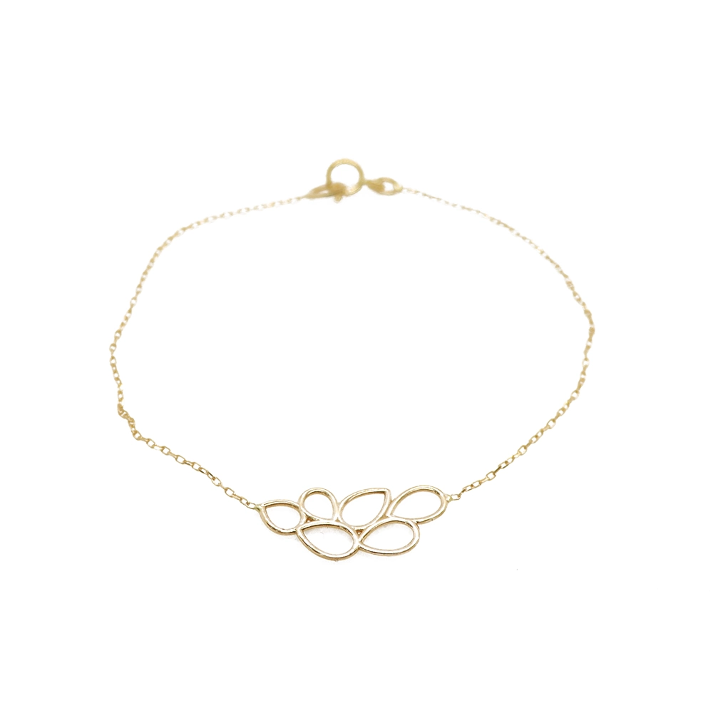 دستبند طلا سری دلبر طرح مزاک