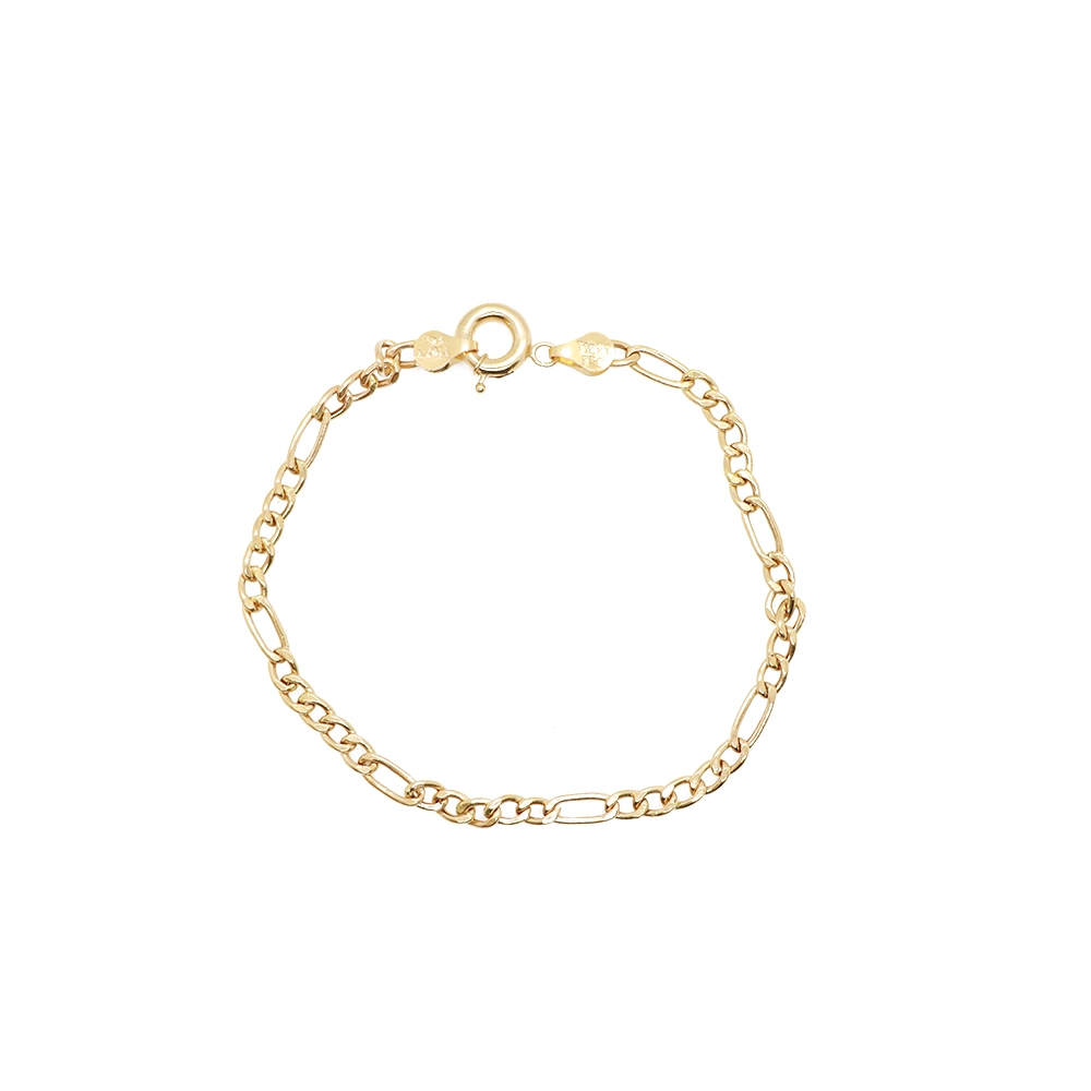 دستبند طلا گردنی طرح فیگارو