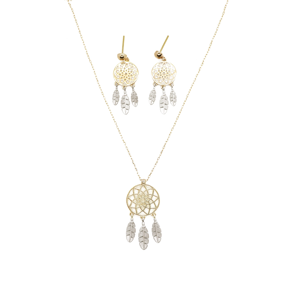 نیم ست طلا سری اس ای طرح دریم