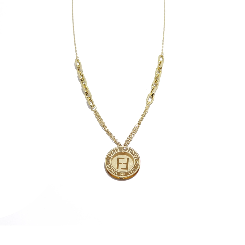 گردنبند ترکیبی دوبل لیزری فندی