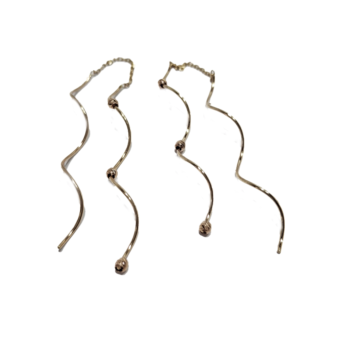 گوشواره مینیمال طرح پیچ البرنادو